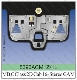 Ветровое стекло на MERCEDES C-CLASS A205 2CPE, 2CAB