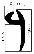 МОЛДИНГ (36 M) 1 МЕТР (АНАЛОГ 5033/5044)